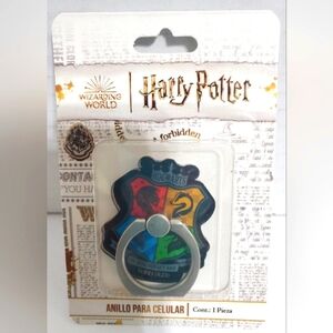 Harry Potter Hogwarts crest kawaii cell phone mobile ring grip accessory NEW